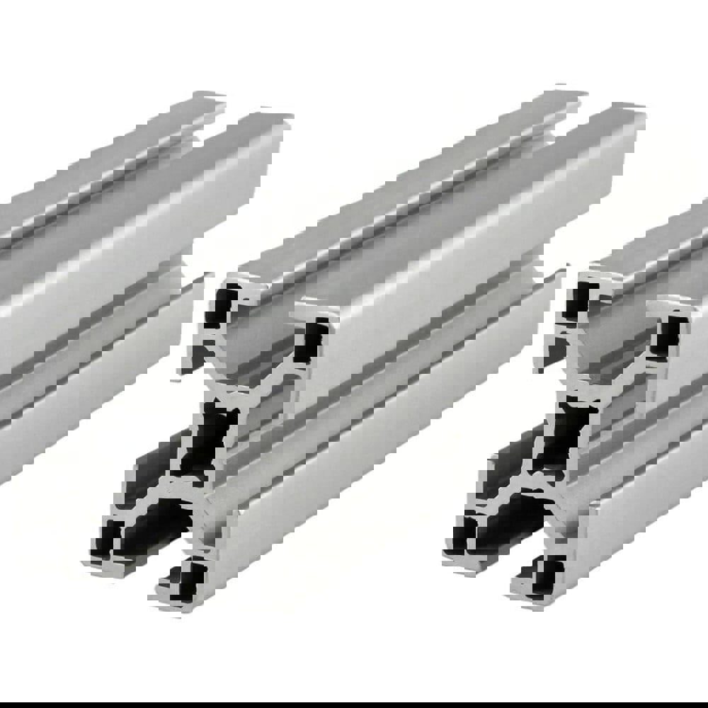 Framing; Frame Type: T-Slotted ; Duty Grade: Standard-Duty ; Material: Aluminum Alloy ; Slot Location: Quad ; Shape: Square ; Finish: Clear Anodized